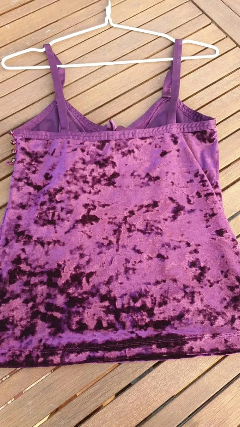 Top velours mango – photo 6